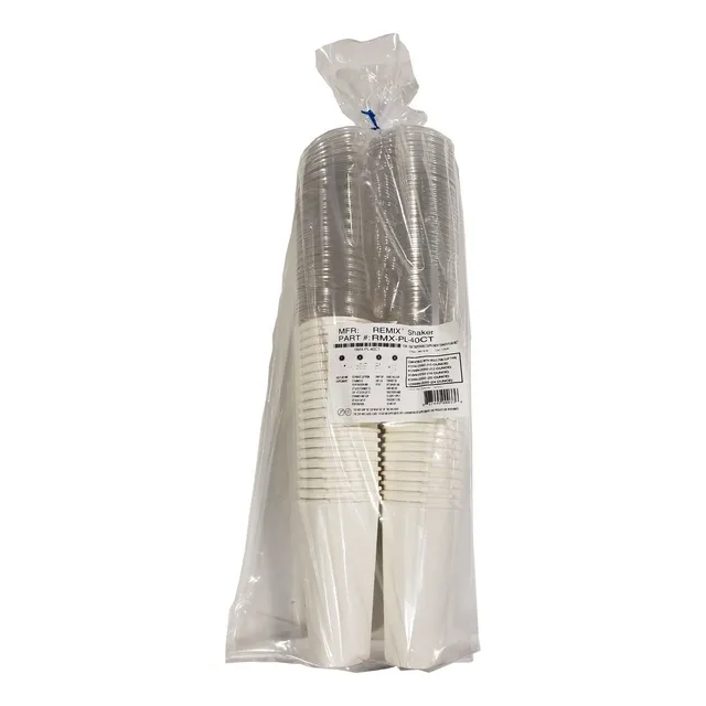 Remix Shaker Coctelera Desechable Suplemento 40 Unidades