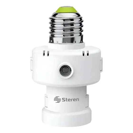 Pack 5 Pz Soquet Socket Blanco Con Fotocelda E26 Dia/noche