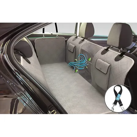 Capa Pet Impermeavel Carro Banco Traseiro Caes Gatos + Cinto De Segurança