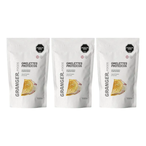 Granger Omelettes Proteicos Sabor Jamon Y Queso 315g X3