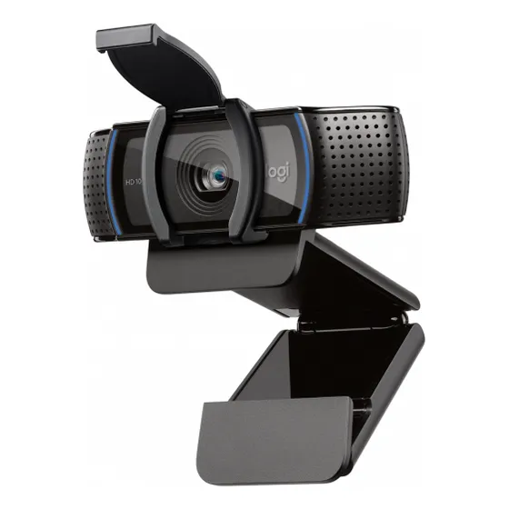 Webcam C920s Pro Full Hd Com Microfone Embutido Logitech Cor Preto