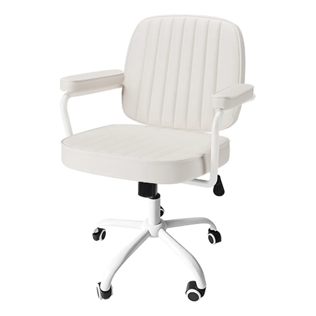 Cadeira De Escritório Ergonômica Python Fly Couro Sintético Cor Branco