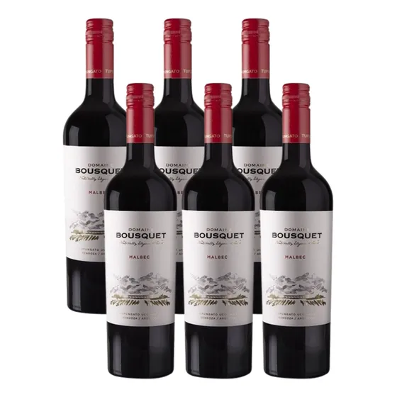 Vino Malbec Premium Domaine Bousquet 6x750 Ml Orgánico