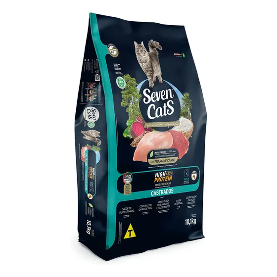 Seven Cats Castrado Alimento Gato Castrado 10,1 Kg