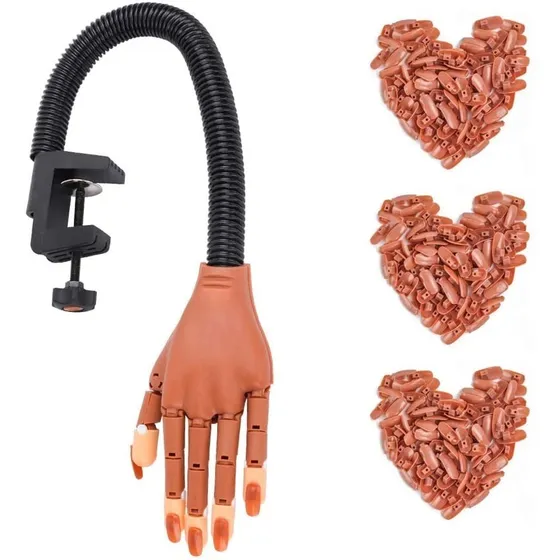 Mano De Manicura Practica Uñas Esculpidas Con Agarre Mli