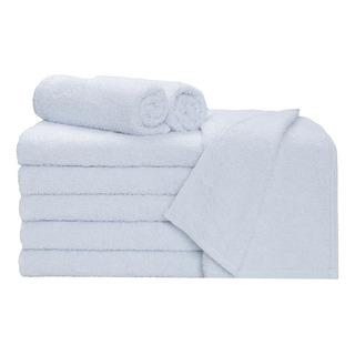 Kit 10 Toalha Rosto Atacado Salão De Beleza 45x70cm - Branca Kit 10 Toalha Rosto Atacado Salão De Beleza 45x70cm - Branca