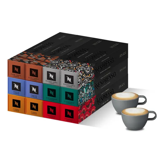 Café Nespresso x 120 Cápsulas Original + Obsequio Dispensador View Cube