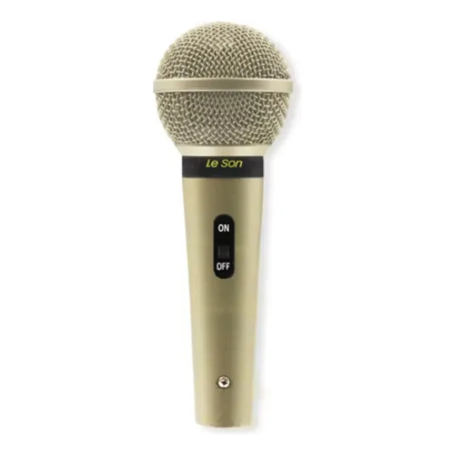 Microfone Sm58 Plus Champanhe - Xlr/xlr Leson Profissional