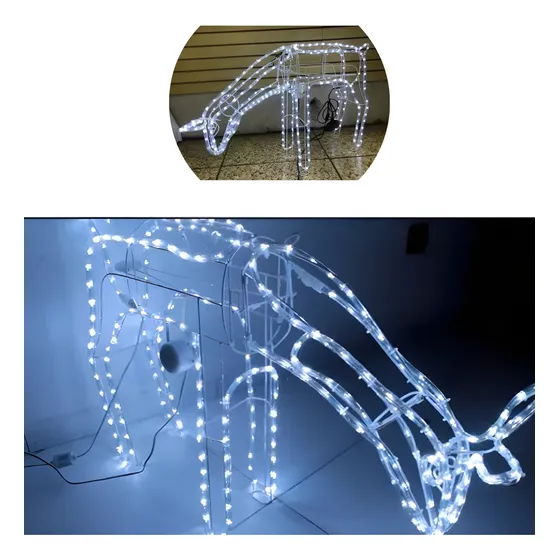 Armação Rena Fêmea Grande Led C/ Movimento Natal 110v 220v