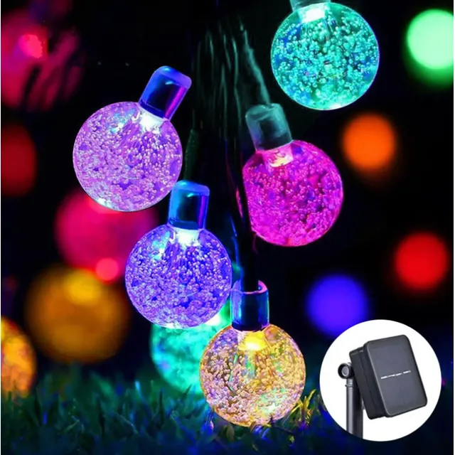 Luces Led Navideña Fiesta Solar Jardin Fiesta Bodas  Burbuja