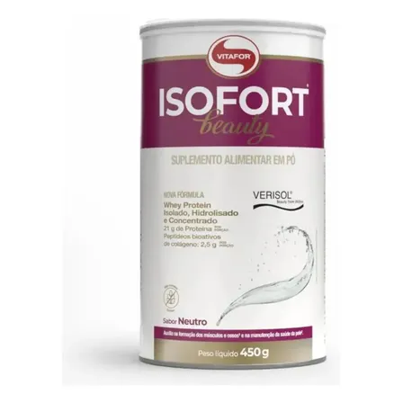 Suplemento Alimentar Isofort Beauty Neutro 450g Vitafor Sem Sabor