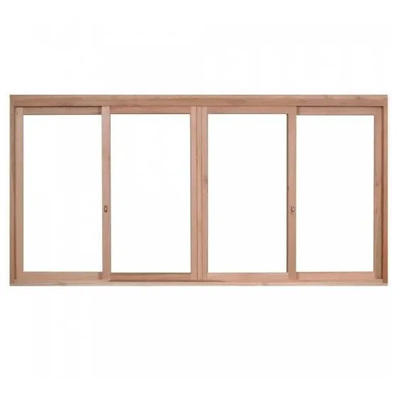 Janela De Madeira De Correr 120x160cm Com Caixilho 9,4cm