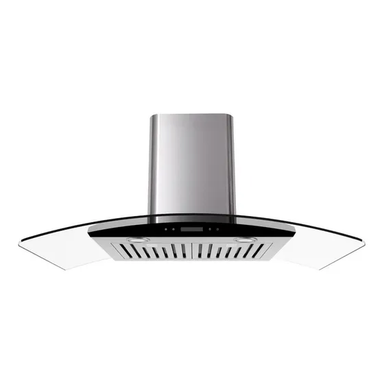 Campana Cocina Decorativa Gröner Inox Touch 90cm Color Gris