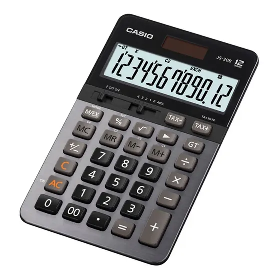 Casio Calculadora Js-20b-w Original