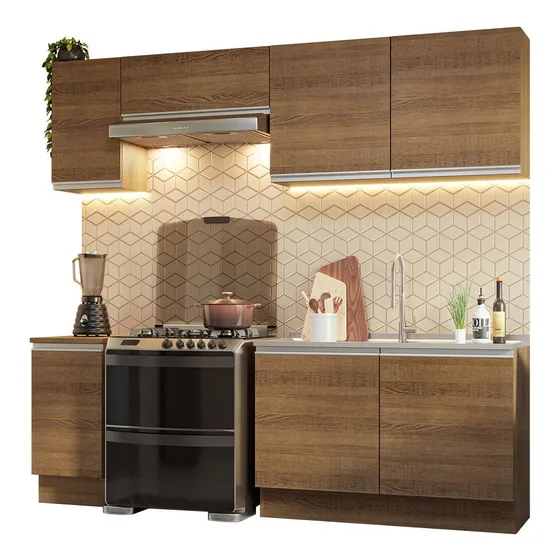 Armario De Cocina Completo Glamy Madesa 240cm