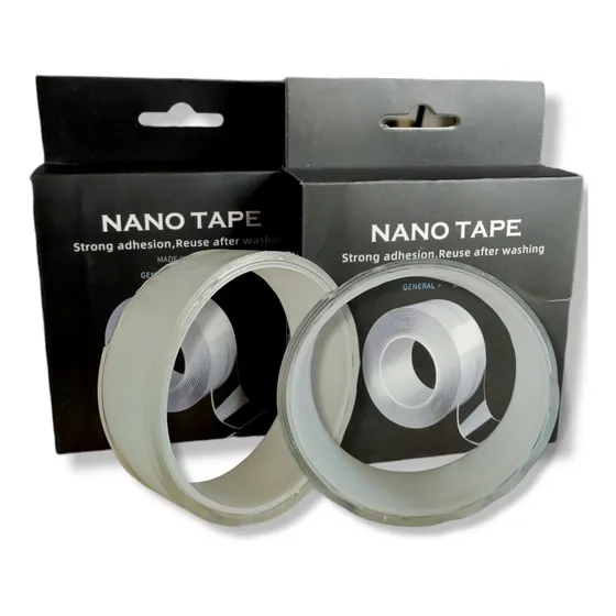 Cinta Adhesiva Teipe Tirro Transparente Reusable Doble Cara