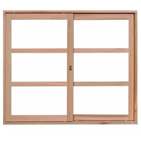 Janela De Madeira De Correr 120x140cm Com Caixilho 8,5cm Ewk