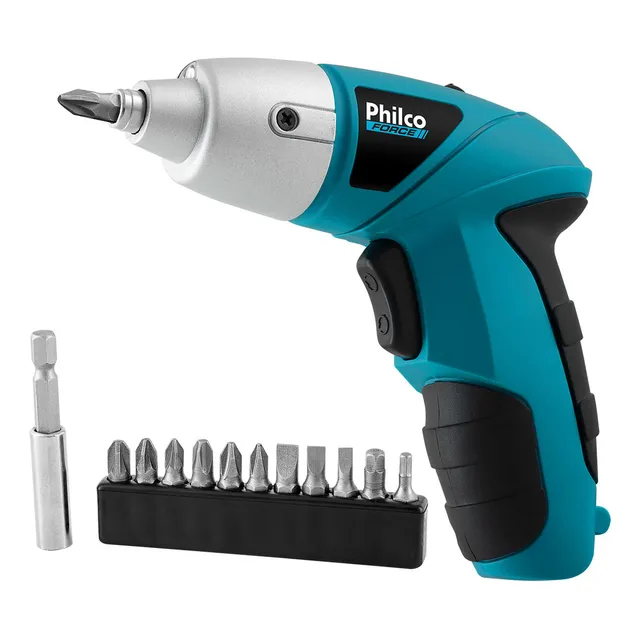 Parafusadeira Force Ppf01 11 Bits 200rpm Philco Cor Azul-turquesa FrequĂȘncia 60 Parafusadeira Force Ppf01 11 Bits 200rpm Philco Cor Azul-turquesa FrequĂȘncia 60