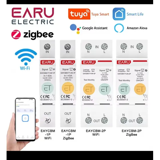 Breaker Interruptor Wifi Inteligente 25am 32 Amperios 