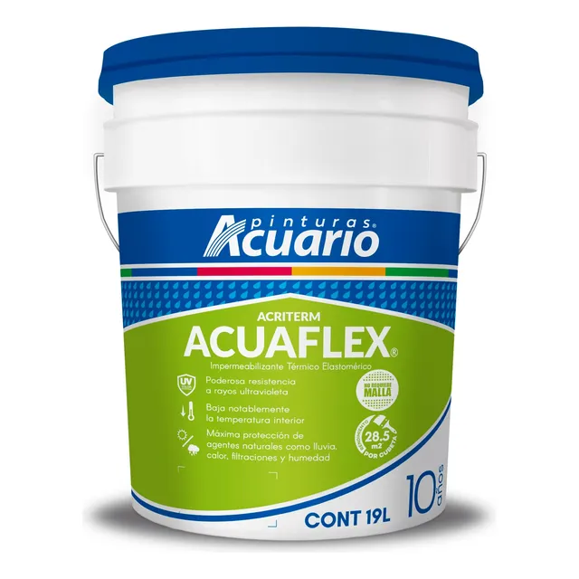 Acriterm Acuaflex Aislante Impermeabilizante 10 Años Blanco