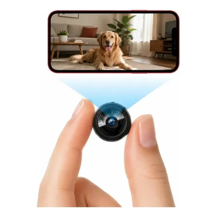 Câmeras De Segurança Mini Wifi A9 Câmera Externa Micro Wifi Cor Preto discreta visão noturna