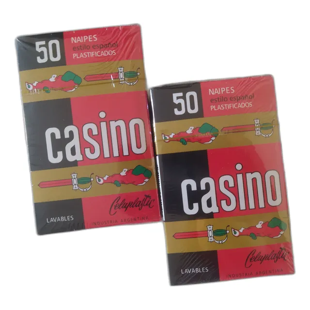 Naipes De Casino Estilo Español 50 Plastificados En Stock.