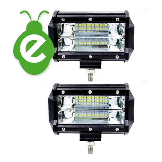 2 X Reflectores Led 12v 24v 72w 7200lm Toyota Ford Jeep Kia