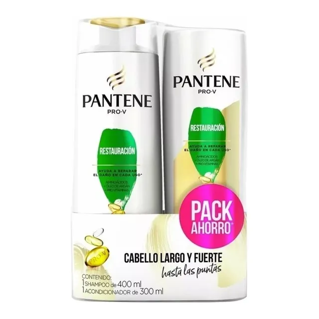 Pack Shampoo Pantene Prov Restauración + Aconcionador 400 Ml