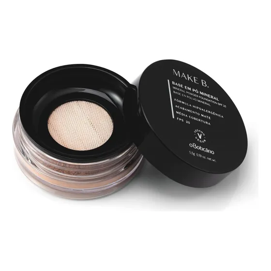 Base Em Pó Mineral Cor 20 Make B. 5,5g Tom Médio Boticário