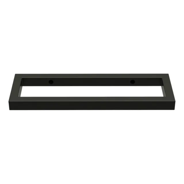 Toalheiro Rosto Banheiro Estilo Industrial 30cm Preto Fosco