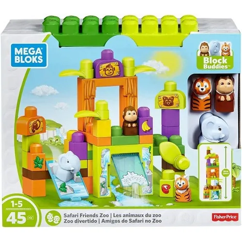 Mega Bloks Block Buddies Safari Friends Bloques Niños Grande