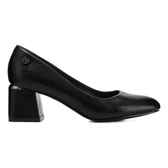Zapatos Taco Negro Formal Mujer Weide Js60