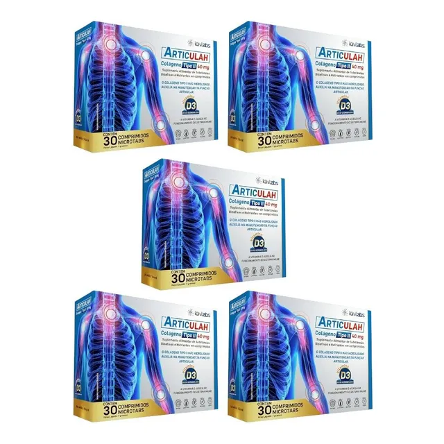 Kit Articulah Com 5 Caixas De 30 Comprimidos Microtabs Cada