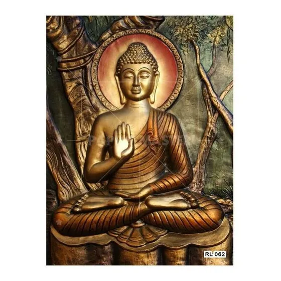 Papel De Parede Religioso Buda Budismo 3d 3m² Rl62