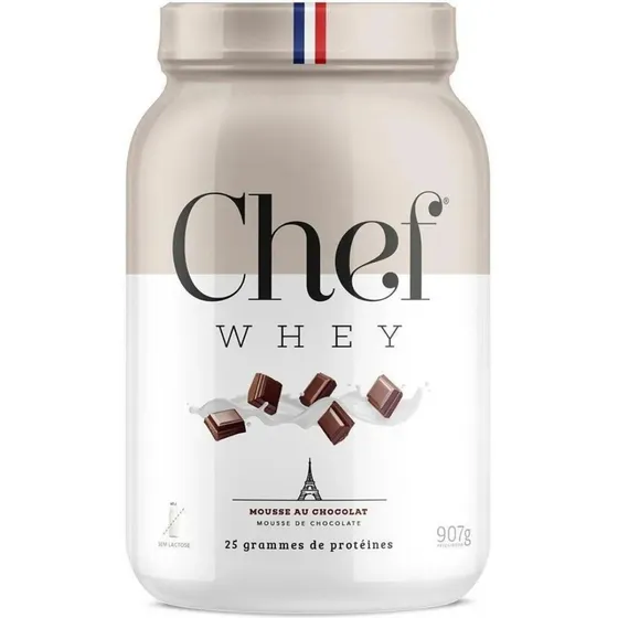 Suplemento Chef Whey Zero Lactose Mousse De Chocolate 907g