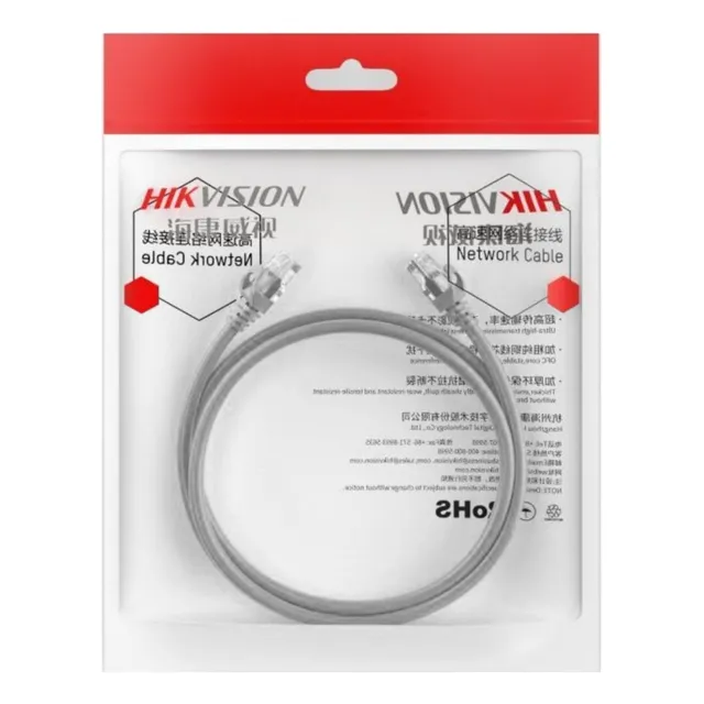 Cable De Red Ethernet Rj45 Utp Hikvision Cat6 5 Mts Armado