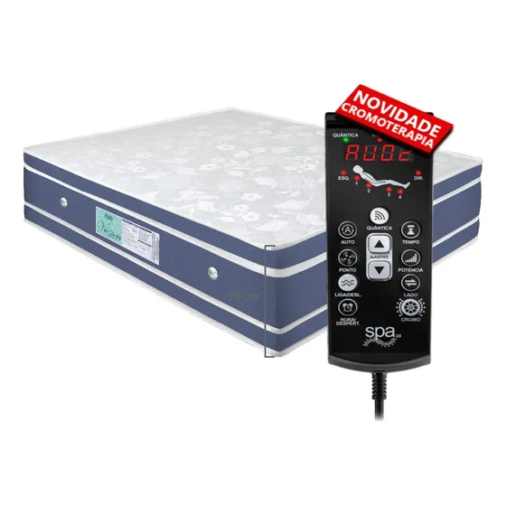 Colchão Ortopédico Queen 1,98m Cromo Spa Vit Quality