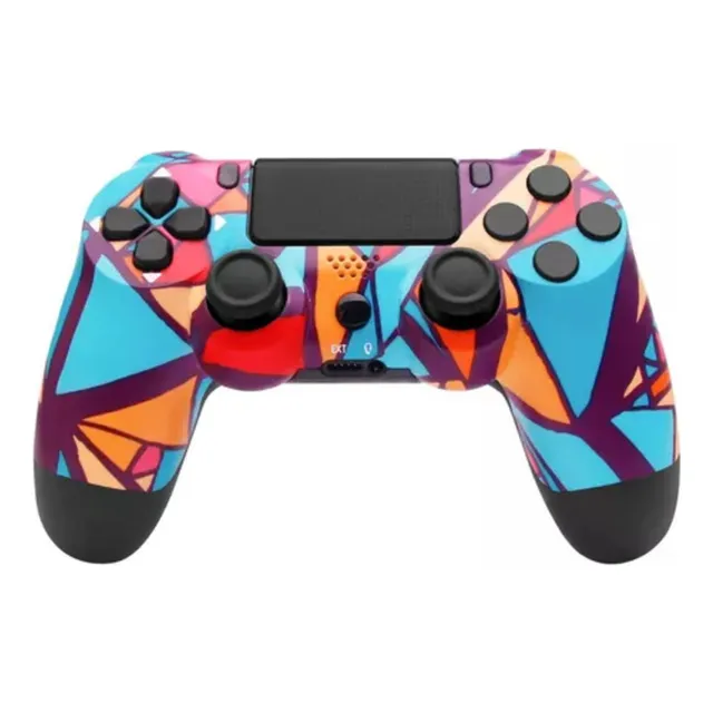 Joystick Wireless Con Motor Vibrador Para Ps4 Recargable Usb