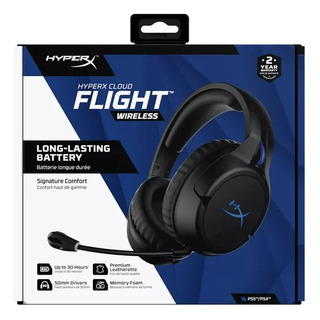 Headset Hyperx Cloud Flight Wireless, Surround 7.1 - Azul Headset Hyperx Cloud Flight Wireless, Surround 7.1 - Azul
