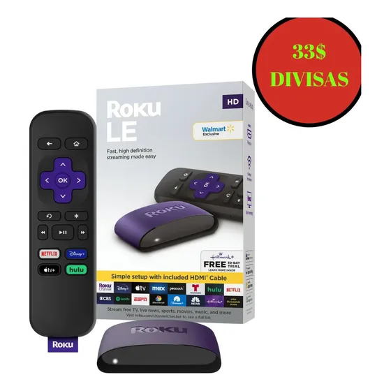 Roku Hd Le Express Streaming Netflix Disney Youtube Smartv