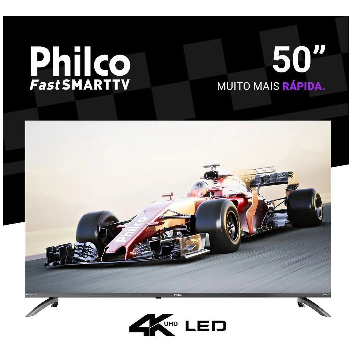 Smart Tv Philco 50 P50vik 4k Uhd Led Roku Dolby Audio Wi-fi Hdr10 110/220v
