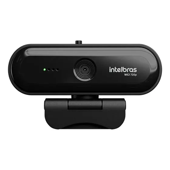 Webcam Intelbras WCI-720p HD com Microfone e Tampa de Lente USB