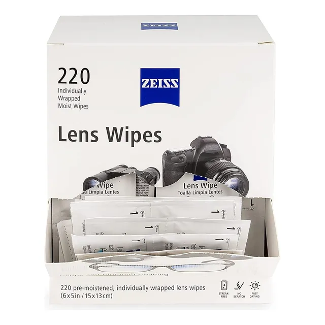 Paños Húmedos Zeiss 220 Toallitas Limpieza Gafas Lentes Pantallas  Lens Wipes 