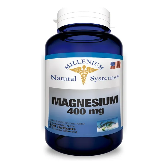 Magnesio 400mg X100 Softgels Magnesium Natural Systems 