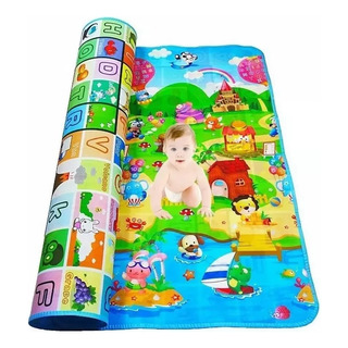 Tapete Didáctico Infantil 1.2x1.8mts Plastificado Con Bolsa Tapete Didáctico Infantil 1.2x1.8mts Plastificado Con Bolsa