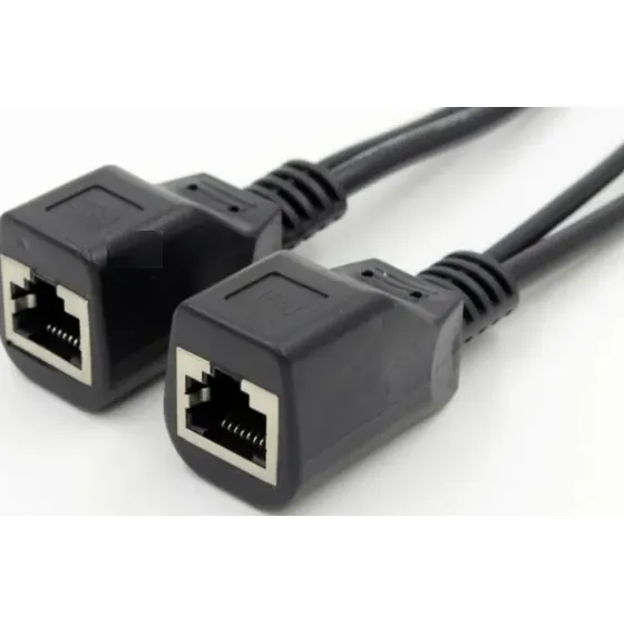 Cable Divisor Poe Pasivo Conector Camara Ip Nvr 40 Metros 