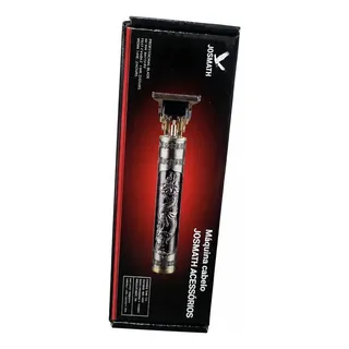 Máquina De Cortar Cabelo E Barba Josmath Dragão Recarregável Dourado-escuro 127/220v