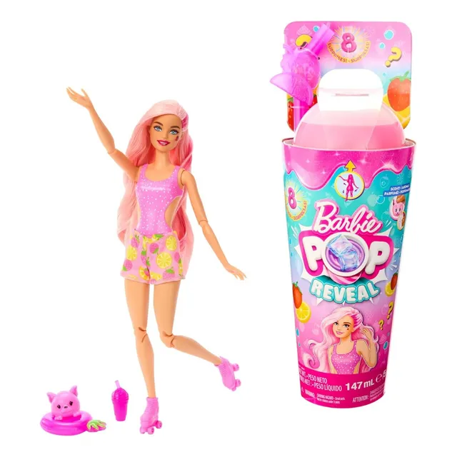 Barbie Pop Reveal Limonada De Fresa