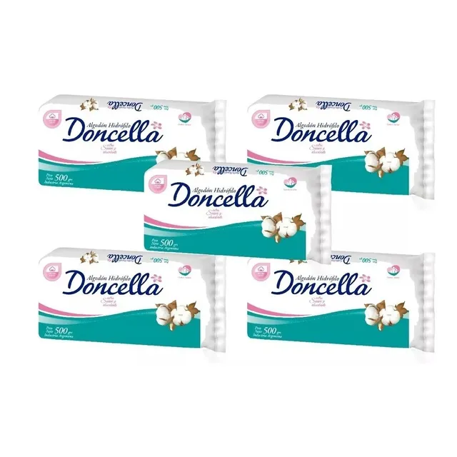 Algodón Hidrófilo Doncella 500 Gramos X 5 Paquetes