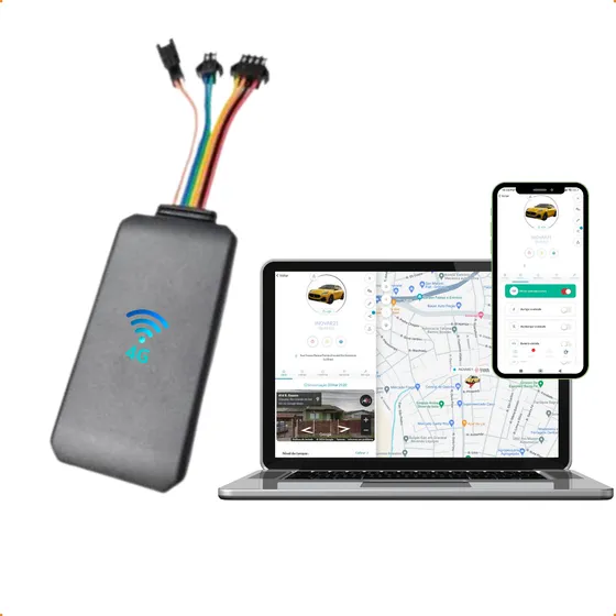 Rastreador Veicular 4g Gps + Chip App  Desliga Por Comando 